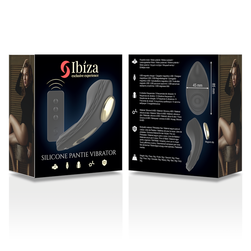 IBIZA - SILIKONE TRUSSEVIBRATOR FJERNBETJENING