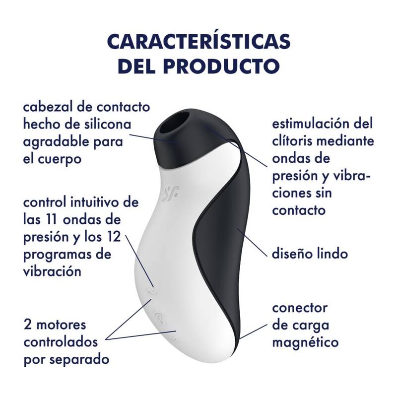 SATISFYER - ORCA LUFTPULSSTIMULATOR + VIBRATION