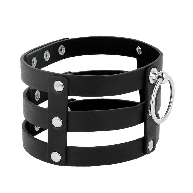 COQUETTE CHIC DESIRE - VEGANSK LÆDERCHOKER I FETISH-STIL