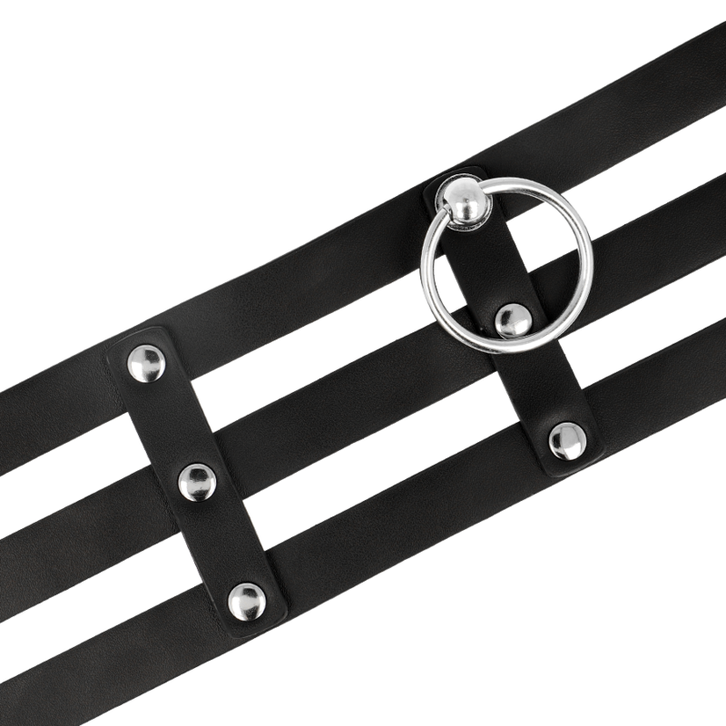 COQUETTE CHIC DESIRE - VEGANSK LÆDERCHOKER I FETISH-STIL