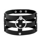 COQUETTE CHIC DESIRE - VEGANSK LÆDERCHOKER I FETISH-STIL