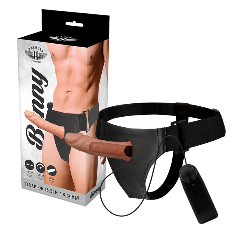 SELEATTRAKTION - RNES HOLLOW BENNY MED VIBRATOR 15 CM -O- 4,5 CM