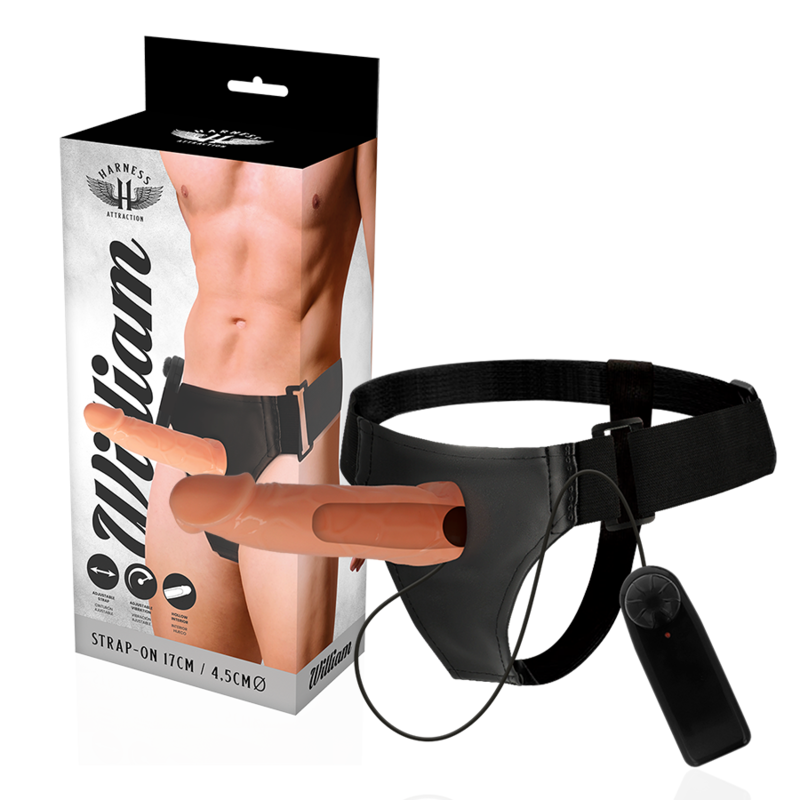 SELEATTRAKTION - WILLIAN HOLLOW RNES MED VIBRATOR 17 CM -O- 4,5 CM
