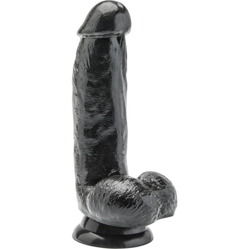 GET REAL - DILDO 12 CM MED NØGLER SORT