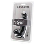 GET REAL - DILDO 12 CM MED NØGLER SORT