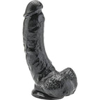 GET REAL - DILDO 20,5 CM MED NØGLER SORT