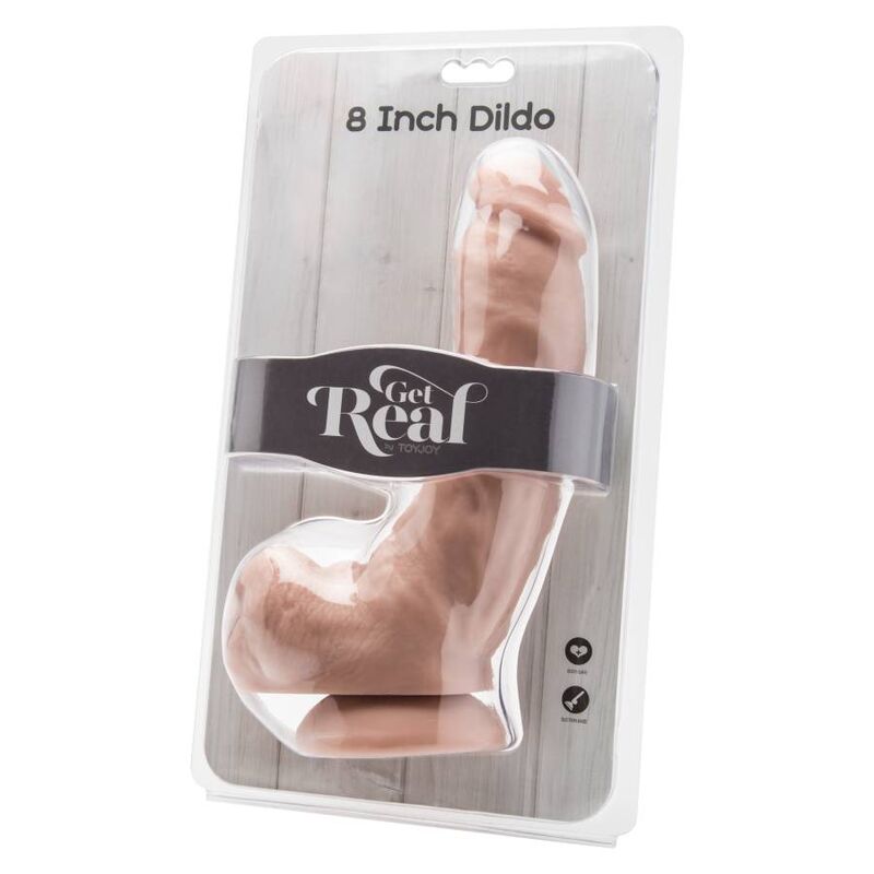 GET REAL - DILDO 20,5 CM MED NØGLER HUD