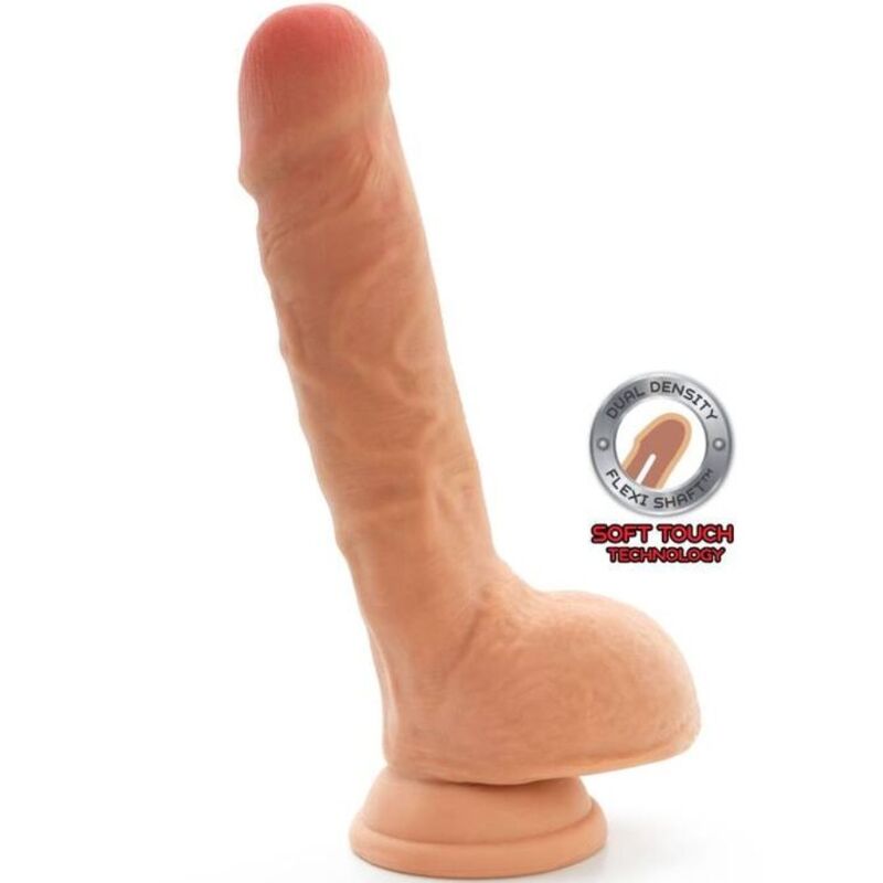 VÆR VIRKELIG - DILDO MED DOBBELT DENSITY 25,5 CM NØGLER MED HUD