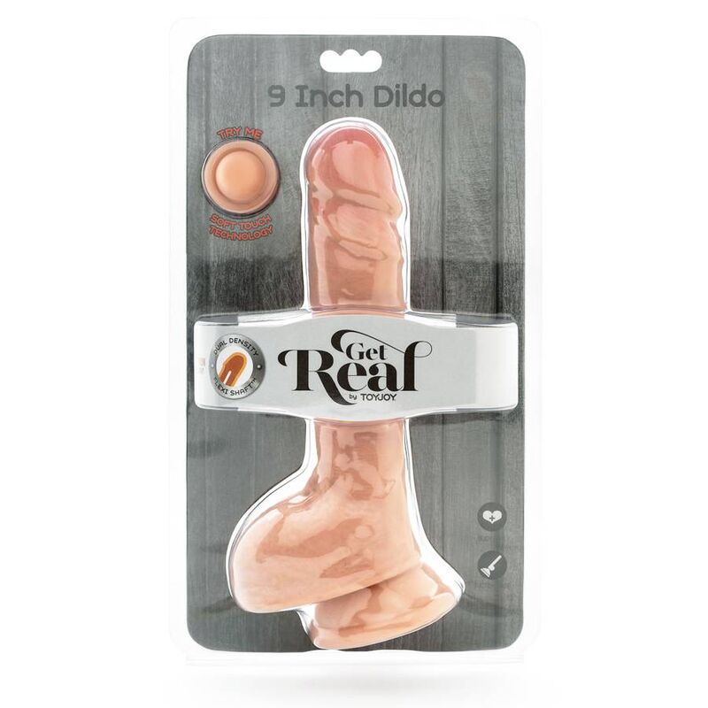 VÆR VIRKELIG - DILDO MED DOBBELT DENSITY 25,5 CM NØGLER MED HUD