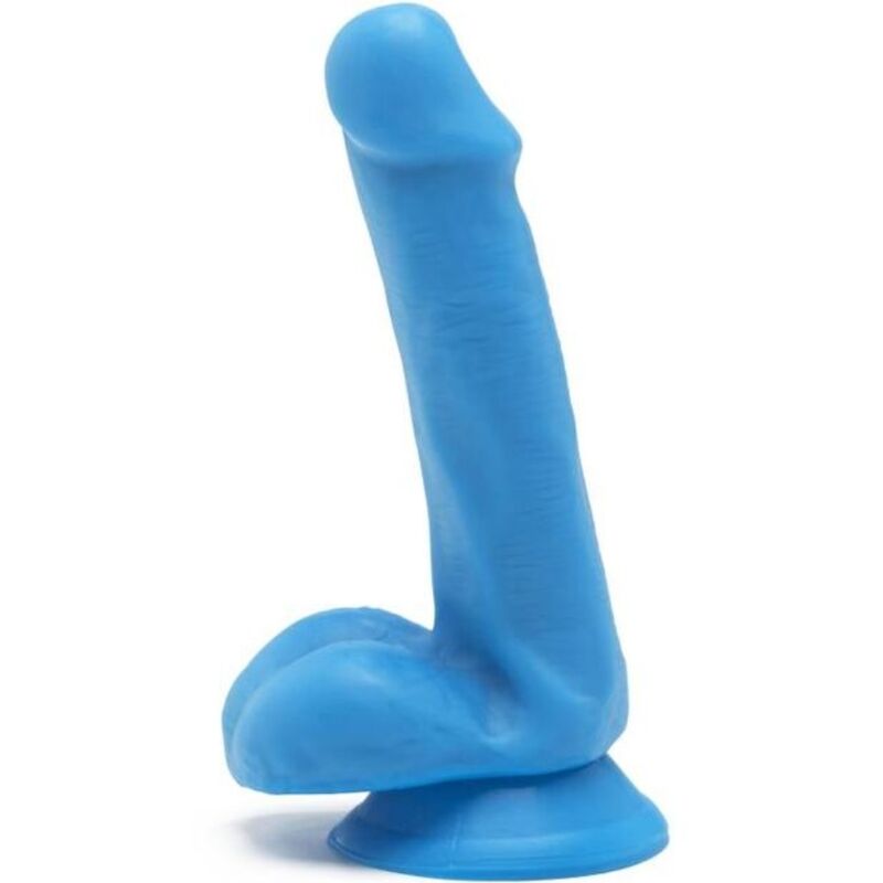 GET REAL - HAPPY DICKS DILDO 12 CM NØDDER BLÅ
