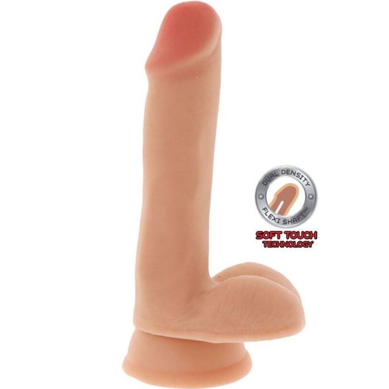 VÆR VIRKELIG - DILDO MED DOBBELT DENSITY 17 CM NØGLER MED HUD