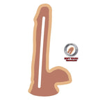 VÆR VIRKELIG - DILDO MED DOBBELT DENSITY 17 CM NØGLER MED HUD