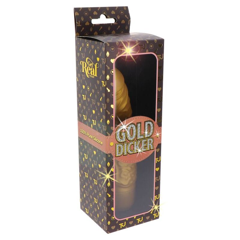 GET REAL - GOLD DICKER ORIGINAL VIBRATOR GULD