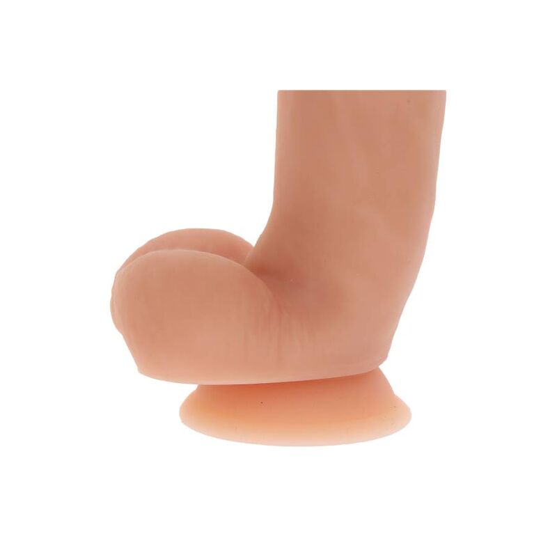 GET REAL - SILIKONE DILDO 18 CM MED NØGLER I HUD