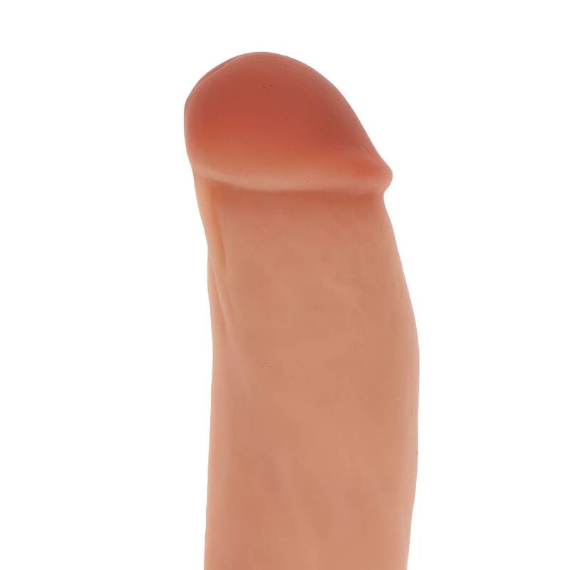 GET REAL - SILIKONE DILDO 18 CM MED NØGLER I HUD