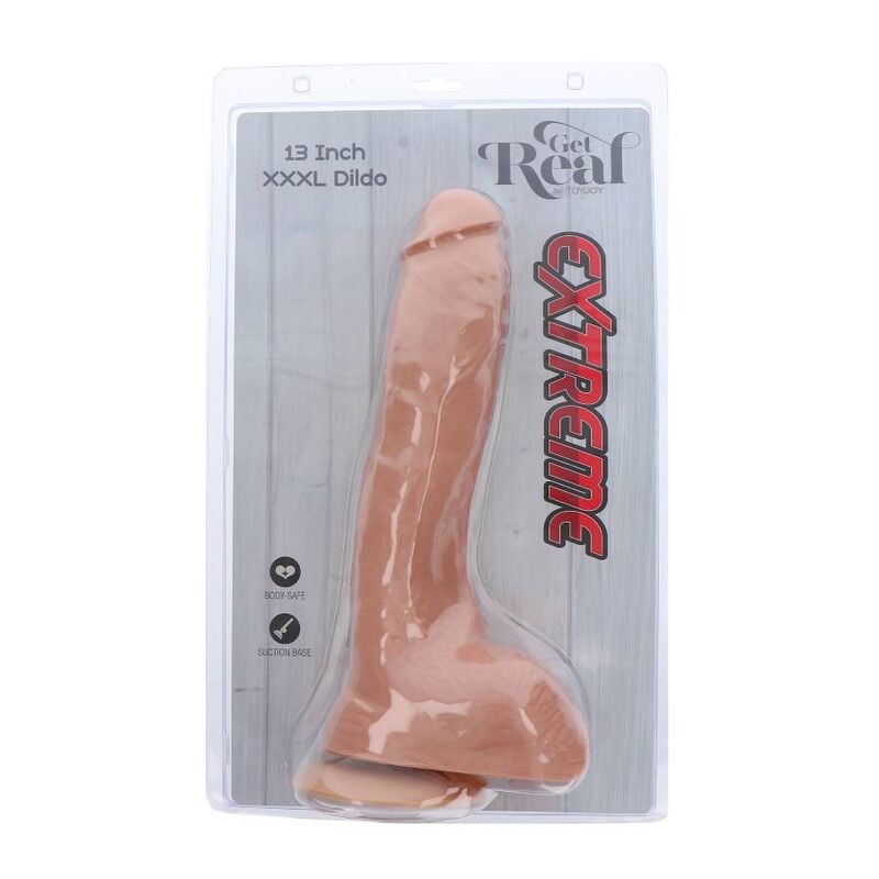 GÅ VIRKELIG - EKSTREM XXXL DILDO 34 CM HUD