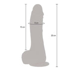 VÆR VIRKELIG - OP&NED ROTERENDE VIBRERENDE DILDO HUD