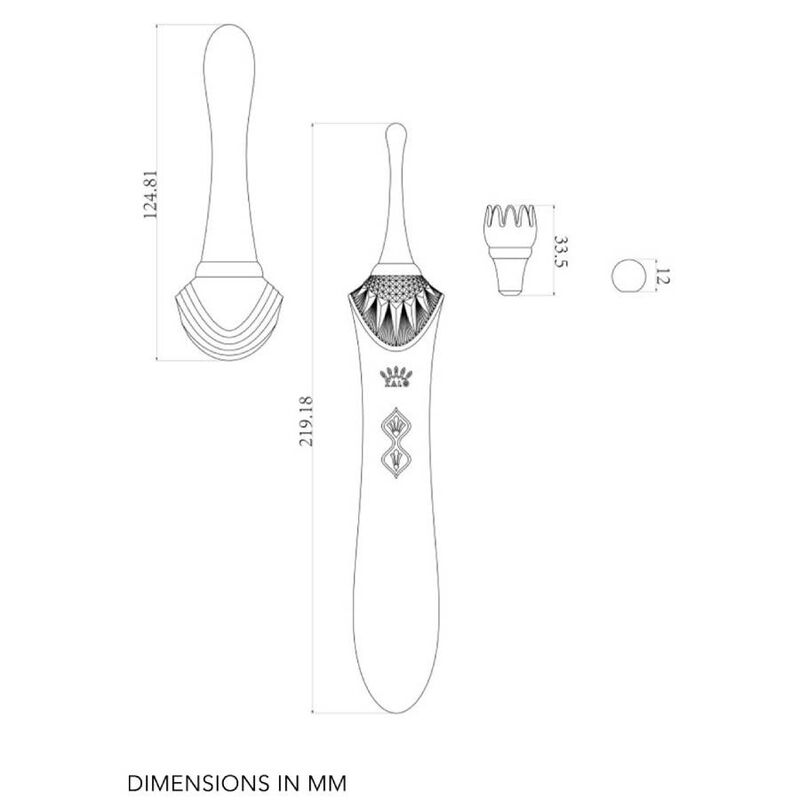 ZALO - BESS 2 KLITORAL MASSAGEAPPARAT SORT