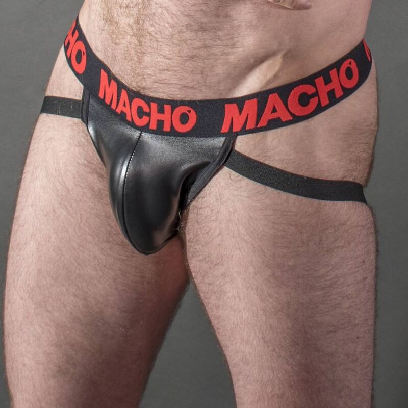 MACHO - MX25RC JOCK RØD LÆDER M