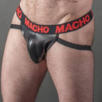 MACHO - MX25RC JOCK RØD LÆDER L