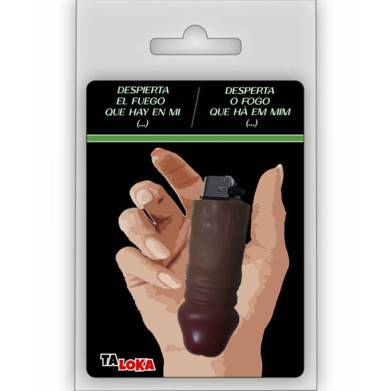TALOKA - FANTASTISK LIGHTER I FORM AF EN MULAT FARVET PENIS 100% GENOPLADELIG
