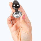 SECRETPLAY - GUNMETAL BUTT PLUG LILLE STØRRELSE 7 CM