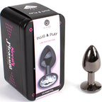 SECRETPLAY - GUNMETAL BUTT PLUG LILLE STØRRELSE 7 CM