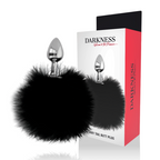 DARKNESS - EKSTRA ANAL BUTTPLUG MED HALE SORT 7 CM
