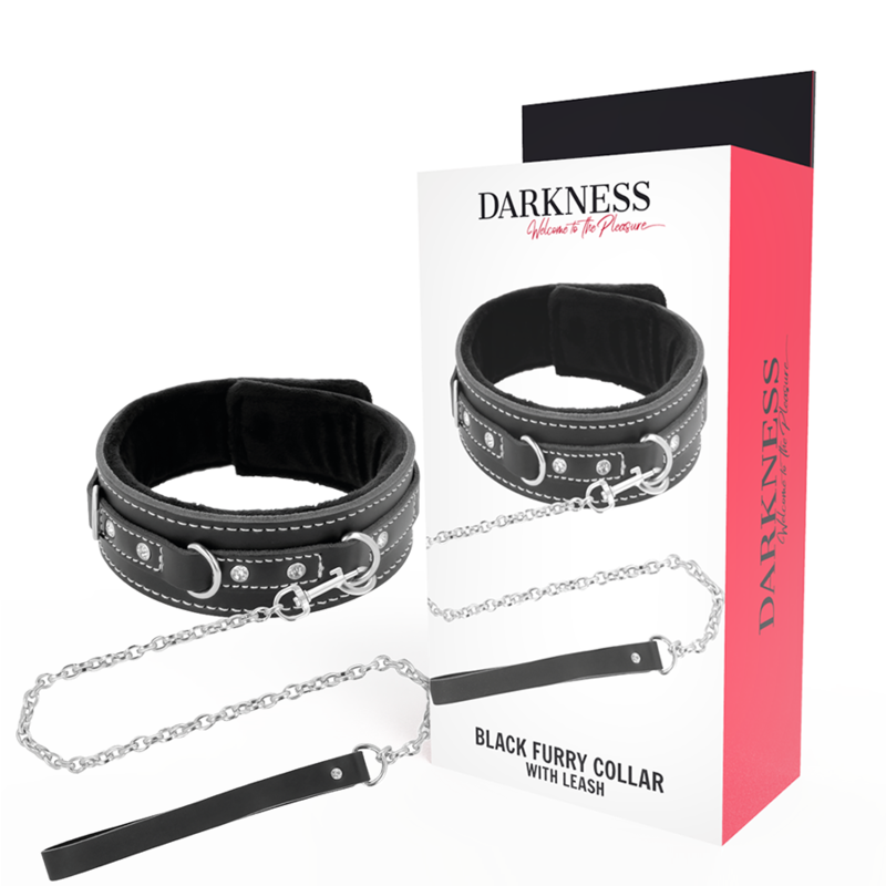 DARKNESS - HØJKVALITETSLÆDERHALSKÆDE MED SNORE