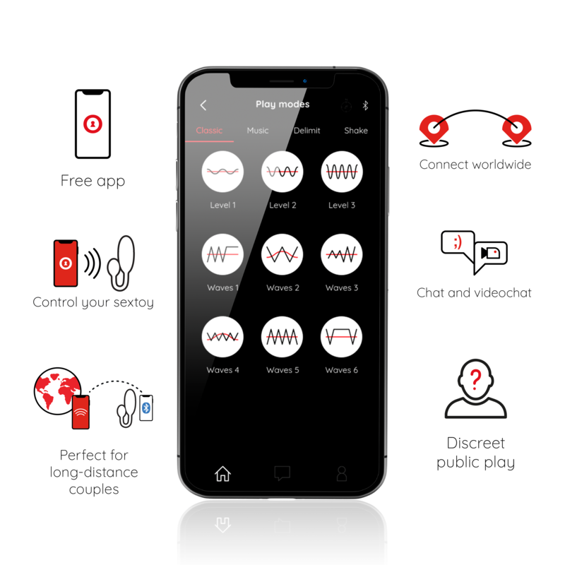 ONINDER - DENVER VIBRERENDE ÆG SORT 7 X 2,7 CM GRATIS APP