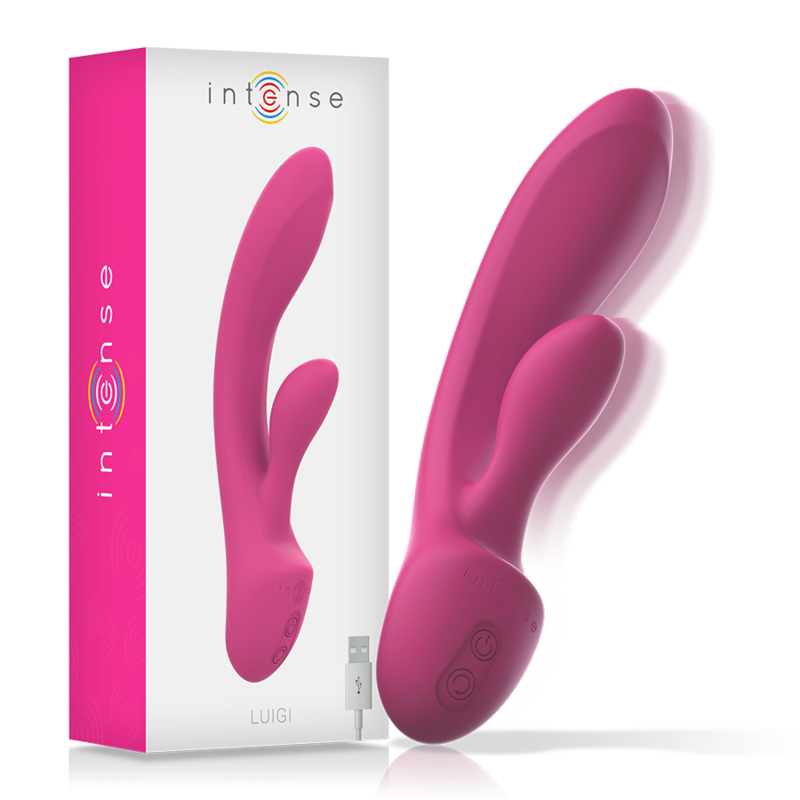 INTENSE - LUIGI KANINVIBRATOR PINK FLYDENDE SILIKONE