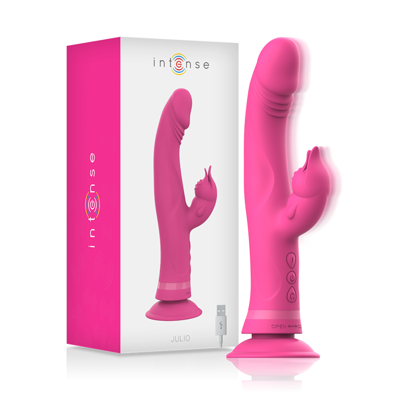 INTENSE - JULIO KANINVIBRATOR PINK SILIKONE