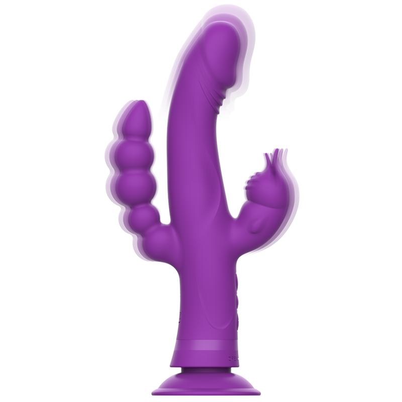 INTENSE - CASANOVA KANIN SILIKONE VIBRATOR TRIPLE MOTOR LILLA