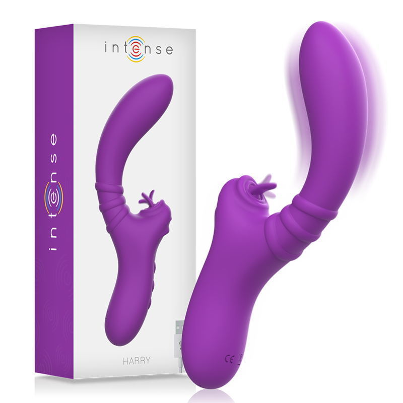 INTENSE - HARRY FLEKSIBEL VIBRATOR MED LILLA TUNGE