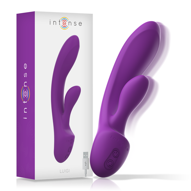 INTENSE - LUIGI KANINVIBRATOR FLYDENDE SILIKONE LILLA