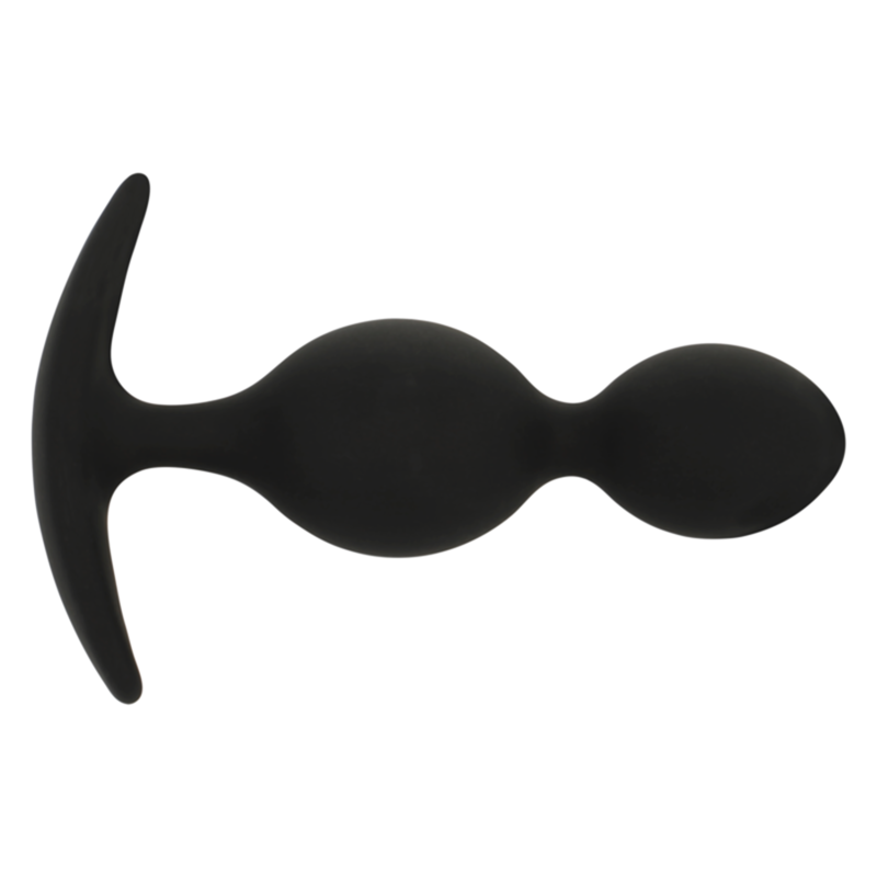 BLACK&SILVER - ORSON PLUG SILIKONE 2 ANALBØLGER 9 CM