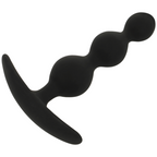 SORT & SØLV - RUPERT ANAL KUGLE KÆDE 10 CM