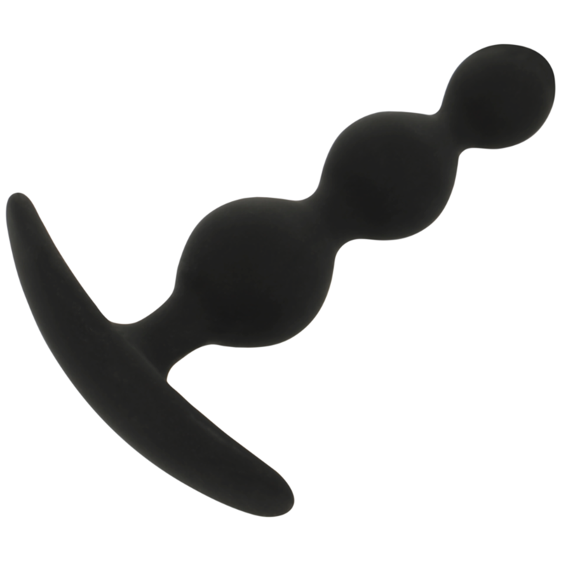 SORT & SØLV - RUPERT ANAL KUGLE KÆDE 10 CM