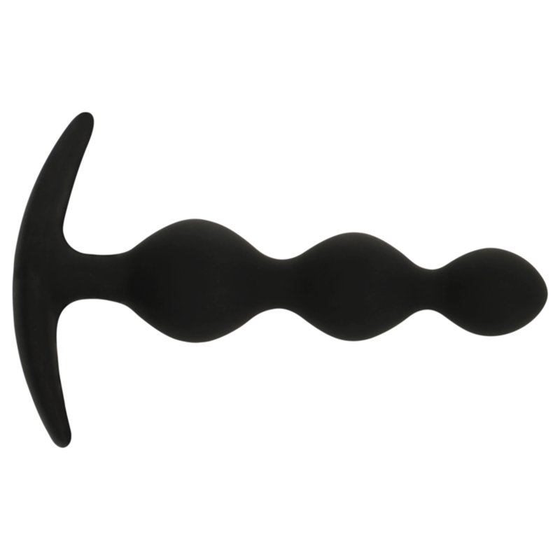 SORT & SØLV - RUPERT ANAL KUGLE KÆDE 10 CM