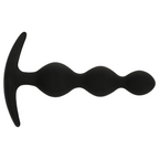 SORT & SØLV - RUPERT ANAL KUGLE KÆDE 10 CM