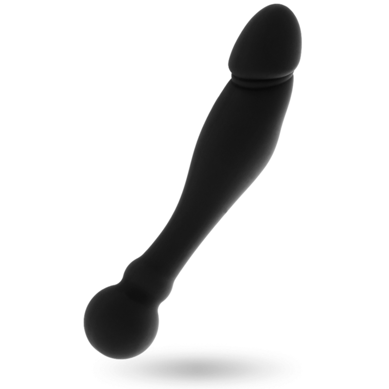 BLACK&SILVER - KARL G-POINT STIMULERINGSDILDO 18 CM