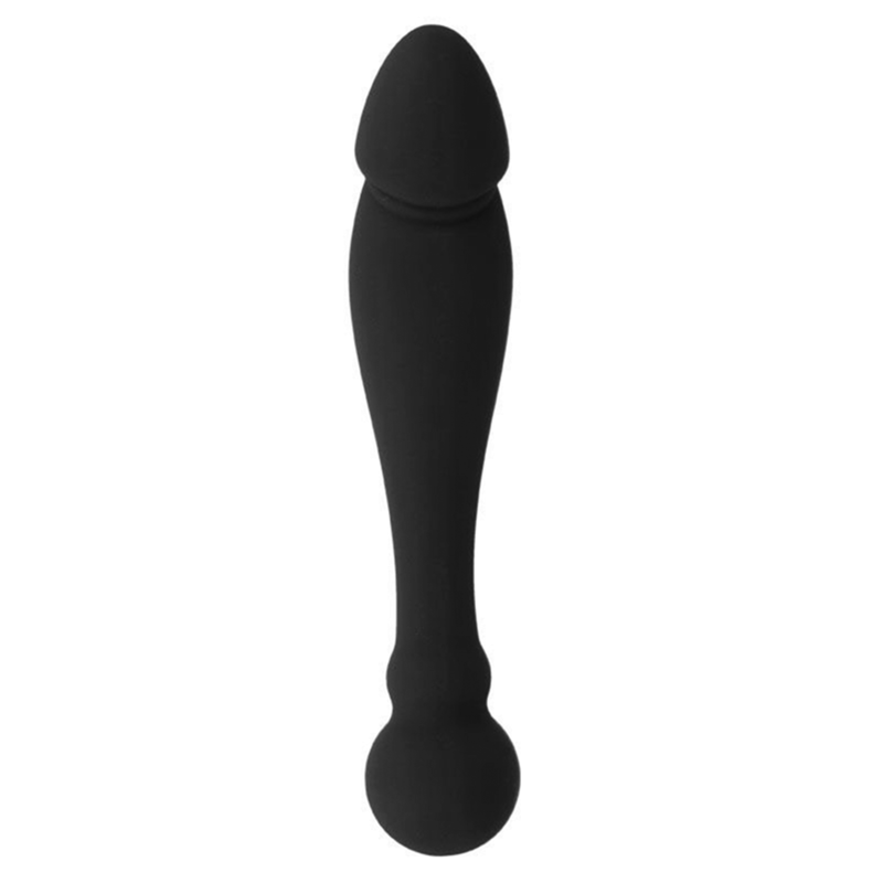 BLACK&SILVER - KARL G-POINT STIMULERINGSDILDO 18 CM