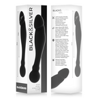 BLACK&SILVER - KARL G-POINT STIMULERINGSDILDO 18 CM