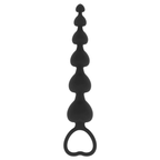 SORT & SØLV - MILA ANAL HJERTEKÆDE 18 CM