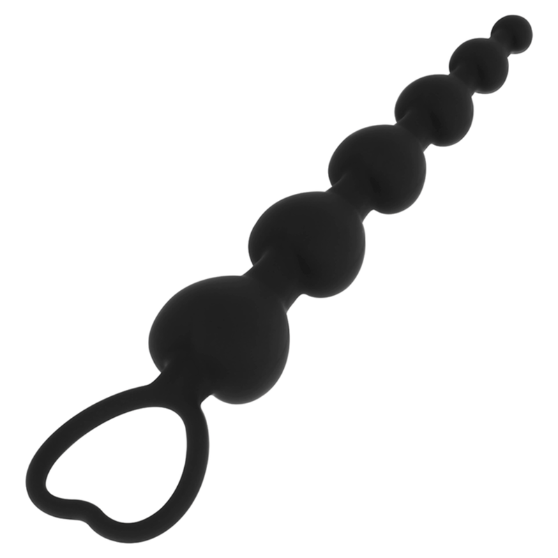 SORT & SØLV - MILA ANAL HJERTEKÆDE 18 CM