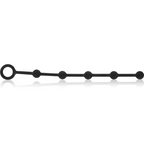 BLACK&SILVER - KORG ANAL ROSARKRANS SILIKONE INDVIELSE 21 CM