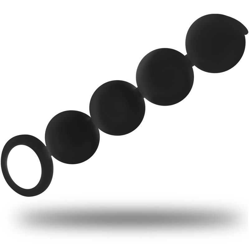 BLACK&SILVER - LENNON ANAL ROSANKRANS 4 SILIKONEKUGLER 15 CM