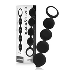 BLACK&SILVER - LENNON ANAL ROSANKRANS 4 SILIKONEKUGLER 15 CM