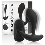 BLACK&SILVER - DWAYNE ANALPLUG SILIKONE FJERNBETJENING