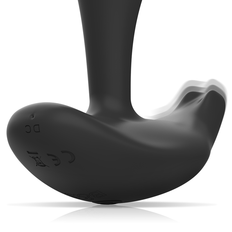BLACK&SILVER - DWAYNE ANALPLUG SILIKONE FJERNBETJENING